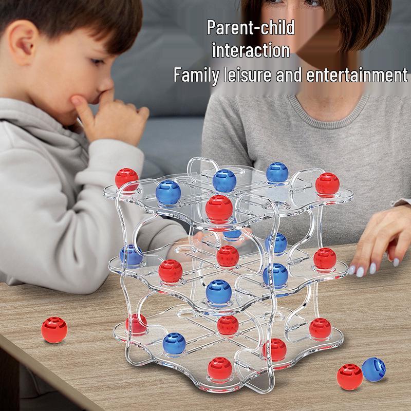 3D крестики-нолики развивающая игрушка: Взаимодействие родителей и детей и тренировка логического мышления для двух игроков