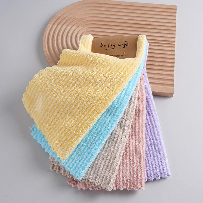 All Cotton Kitchen Cleaning Cloth Set 5PCS Super Absorbent Dish Towels for Restaurant Use Durable Material