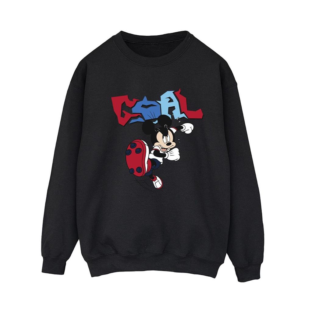 Disney Womens/Ladies Mickey Mouse Goal Striker Pose Sweatshirt