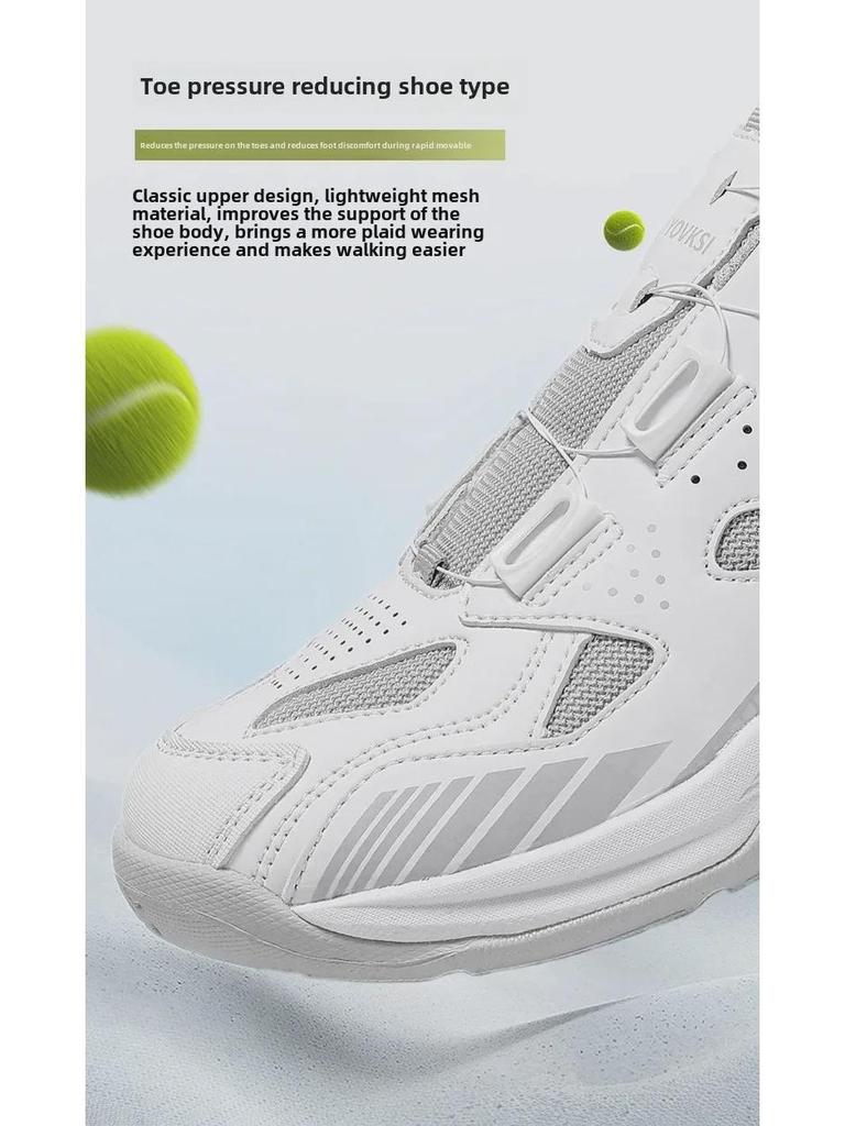 Unisex Tennis & Badminton Shoes with Tendon Sole - Casual All-Season Footwear