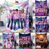 Фланелевое одеяло K-pop Охотники на демонов Мягкое теплое покрывало Пастельное одеяло для детей Покрывало на диван кровать Пушистое покрывало для кровати Кемпинг Домашний декор
