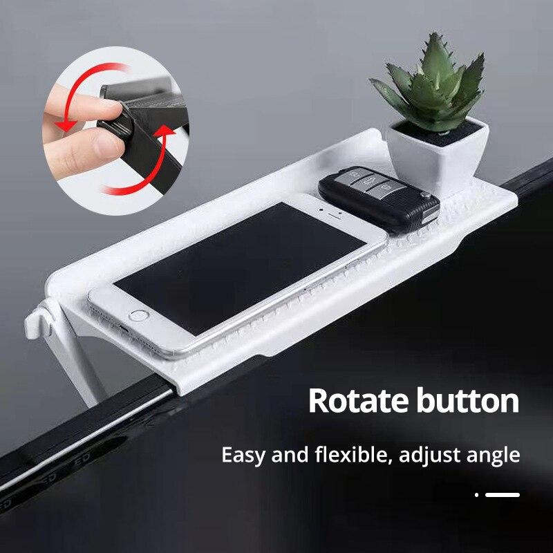 1 шт. Белый/черный стеллаж для хранения телевизионной приставки, пульт дистанционного управления, маршрутизатор, небольшие аксессуары, многофункциональная регулируемая подвесная стойка