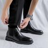 Осенне-зимние элегантные ботинки челси из кожи для мужчин, парная обувь, размер 38-44, вечерние ботинки без застежек, модель показа мод 2024