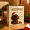 2025 Адвент-календарь Такса 24-дневный календарь обратного отсчета с 3D акриловыми украшениями Декор для рождественской елки Уникальный подарок для любителей собак