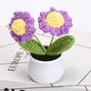 Mini Sunflower & Daisy Potted Bonsai Ornaments for Office Décor