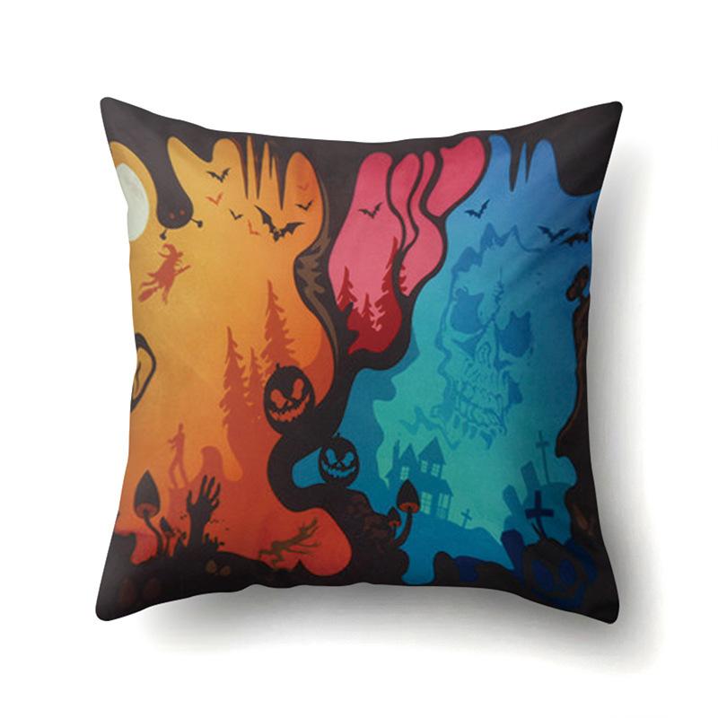 Хэллоуин Наволочка Подушка для поясницы автомобиля Тыква Чехол для диванной подушки Офис Дом Гостиная Наволочка