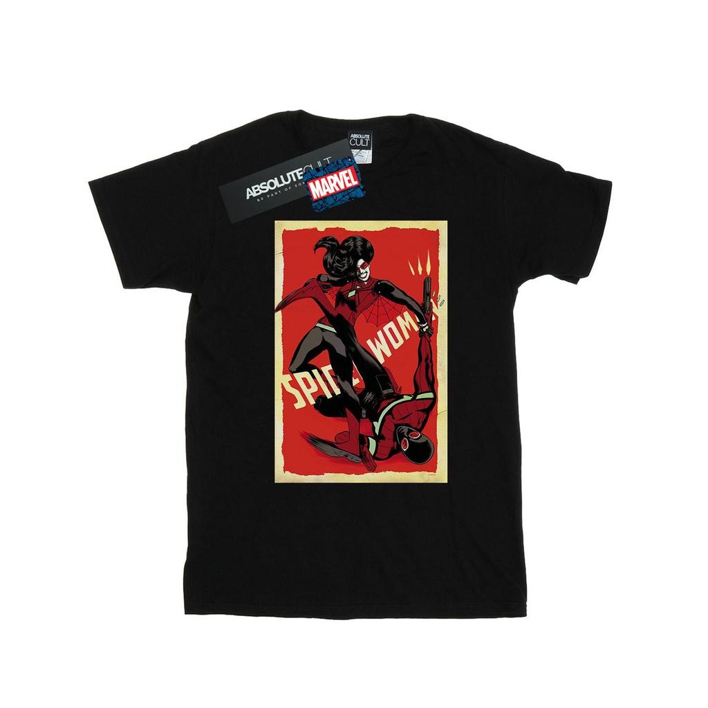 Marvel Mens Spider-Woman Fight T-Shirt