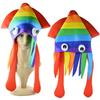 Rainbow Squid Hat Funny and Party Hats Sea Animal Hat Octopus Headdress for Halloween Party