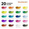 Shuttle Art acrylic paint chameleon color 20 color set rainbow color pearl color Sparkling iridescence quick drying waterproof Durability 60ml large