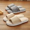 Льняные тапочки женские весна и осень четыре сезона для дома хлопок лен дома нескользящие летние мужские пары