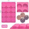 Круглые шоколадные формы для печенья Oreo Chocolate Silicone Form 12-гнездные цилиндрические силиконовые формы для желейных мини-пирожных, выпечки кексов