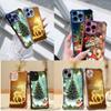 Чехлы для телефонов Ae121 Merry Christmas Santa design art из гальванизированного ТПУ для Xiaomi 11 Lite Redmi Note 13 Pro 12C 14C Huawei, защитный чехол на четыре угла
