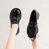 Fashion High Heels Women's Shoes Block Heel Loafers Chunky Pumps Moccasins On Heeled Round Toe Ladies Korean Style Non Slip Offer Young