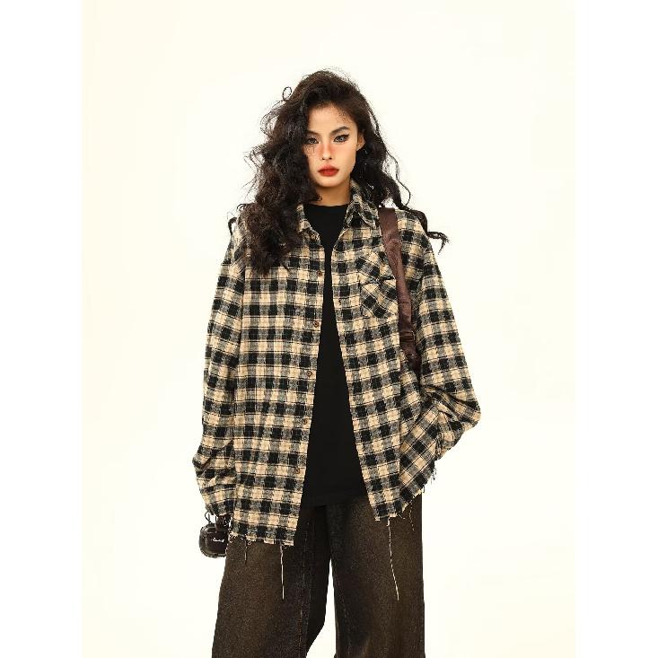 Рубашка с длинным рукавом с буквенным принтом 2024 года в японском стиле в стиле Гонконга, свободная рубашка для мальчиков, летнее модное универсальное повседневное пальто