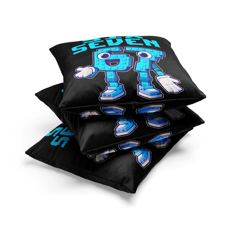 Aertemisi 18'' X 18'' Six Seven Italian Brainrot 6 7 Gen Alpha Square Throw Pillow Cushion Covers Cases Pillowcases 45Cm X 45Cm