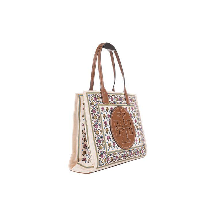 Tory Burch Ella Daisy Print Double T Logo Large Capacity Nylon Tote Bag Women tote floral 140094-960