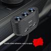 Разветвитель прикуривателя 120 Вт 3 в 1 с двойным USB-разъемом, быстрая автомобильная зарядка, штекер, адаптер питания для телефона, для автомобильного видеорегистратора, GPS, видеорегистратора