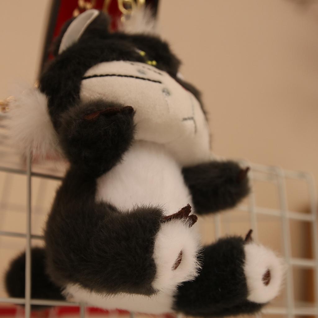 Мультфильм Дорога Западный Французский Кот Уродливый Милый Подвесной Мешок Уродливые Вещи Плюшевая Кукла Милый Брелок Машина Школьная Сумка Подвесное Украшение