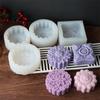 3D Creative Flower Shaped Soap Mold Silicone Molds DIY Handmade Fondant Cake Decorating Candle Mold Pudding Ice Cube Mold