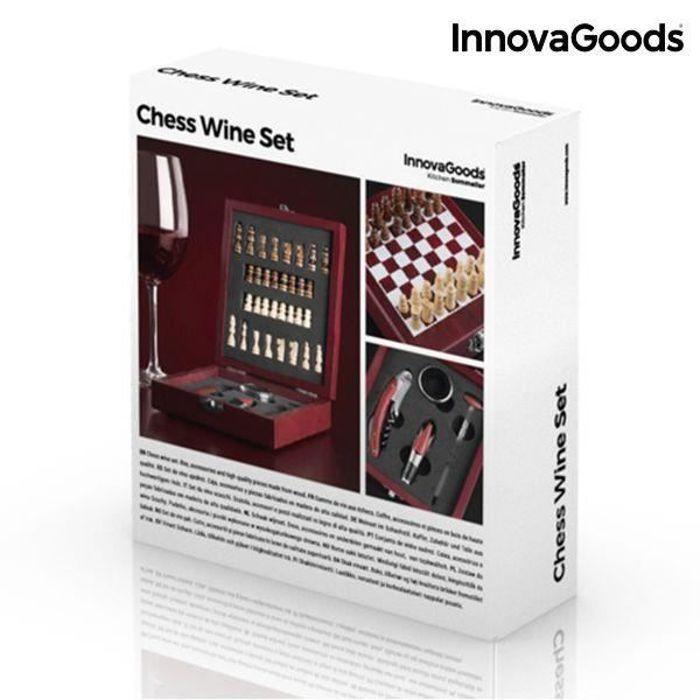 Ensemble d'Accessoires à Vin et Échecs InnovaGoods (37 Pièces)