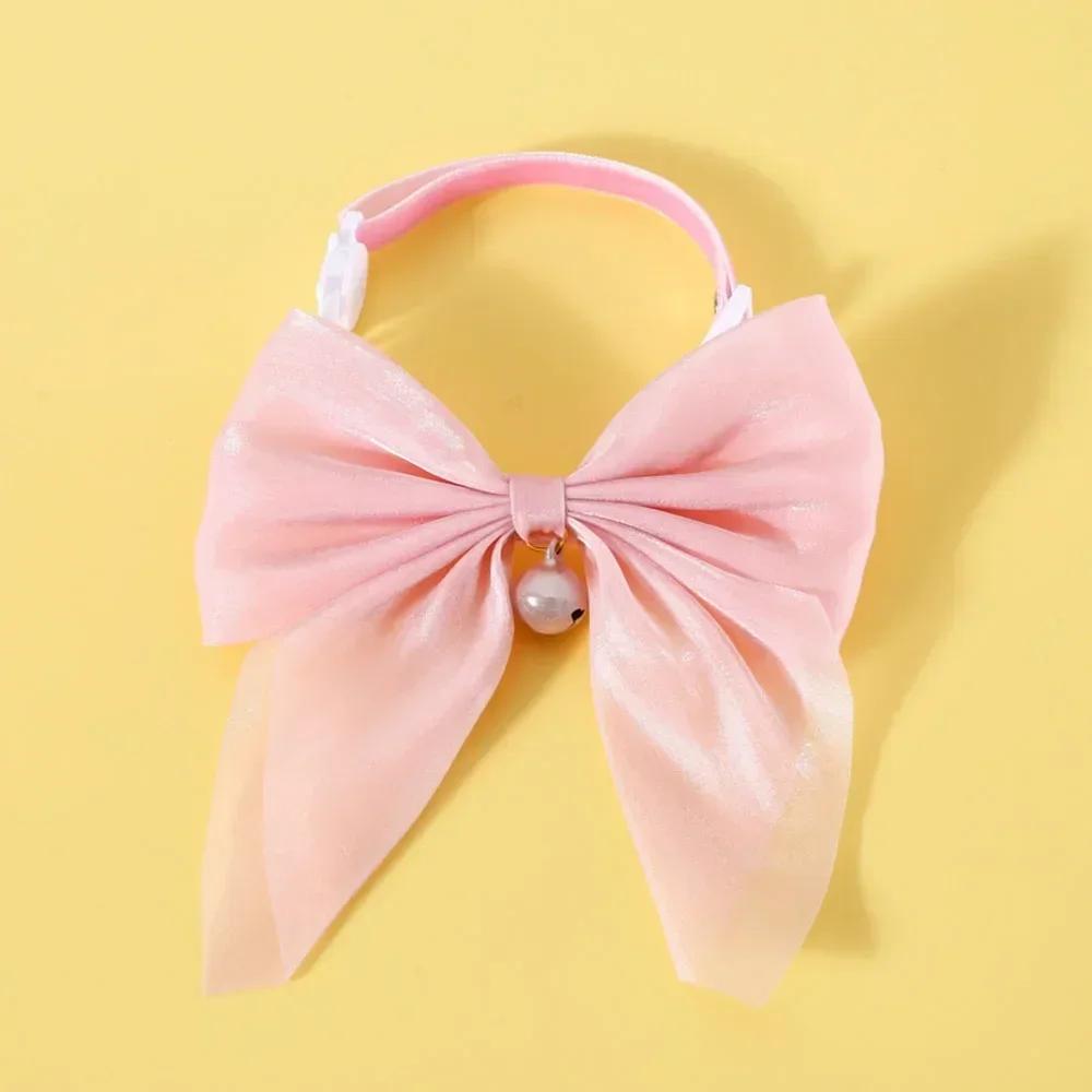 Кошачий ошейник с колокольчиком и стильным галстуком-бабочкой, отрывной кошачий ошейник, аксессуары для кота, кошки, маленьких котят, костюм для щенка для питомца-мальчика, питомца-девочки