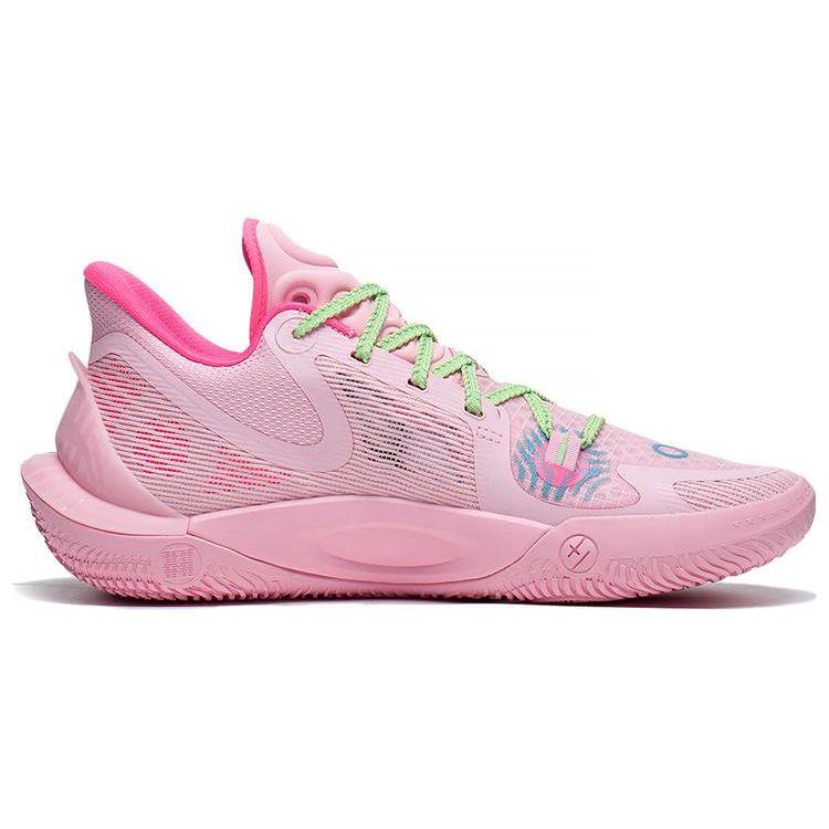 Li-Ning Sonic 11 Earth Day Edition Basketball Shoes With Enhanced Lateral Support And High Traction Stability Men Sneakers Pink ABAT021-4