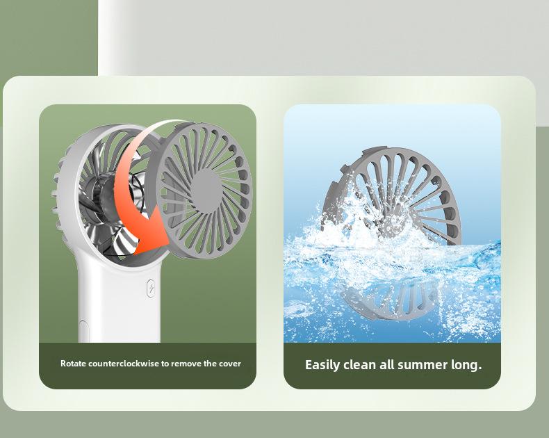 2025 Портативный складной вращающийся USB-вентилятор для использования на открытом воздухе и на рабочем столе