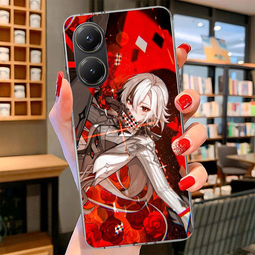 Чехол для телефона Arlecchino Genshin Impact для Xiaomi Poco F7 Ultra X7 X6 X5 Pro M7 Redmi 15C 15 13C 13 12C 12 10C 10 9A 9C 9T 9