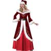 Santa Claus Costume Christmas Dress Set Christmas Dress Golden Velvet Print Large Size Men