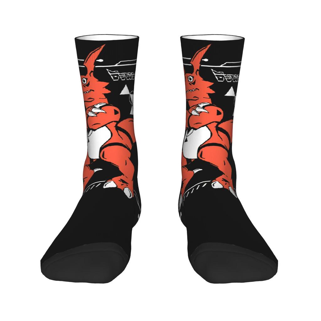 Winter Warm Hip-hop Unisex Digimon and Crests Socks Nostalgic Anime Breathable Skateboard Socks