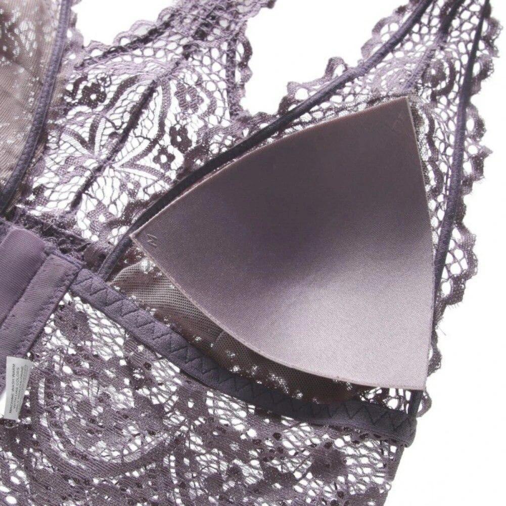 Женский комфортный бюстгальтер с пряжкой спереди, бесшовный жилет, кружевной бюстгальтер, красивое нижнее белье большого размера сзади, регулируемый спортивный дышащий бюстгальтер