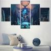5 Pieces Wall Art Canvas Painting Game Poster Forest Monster Home Living Room For Decoration Pictures Modular Abstract Ait