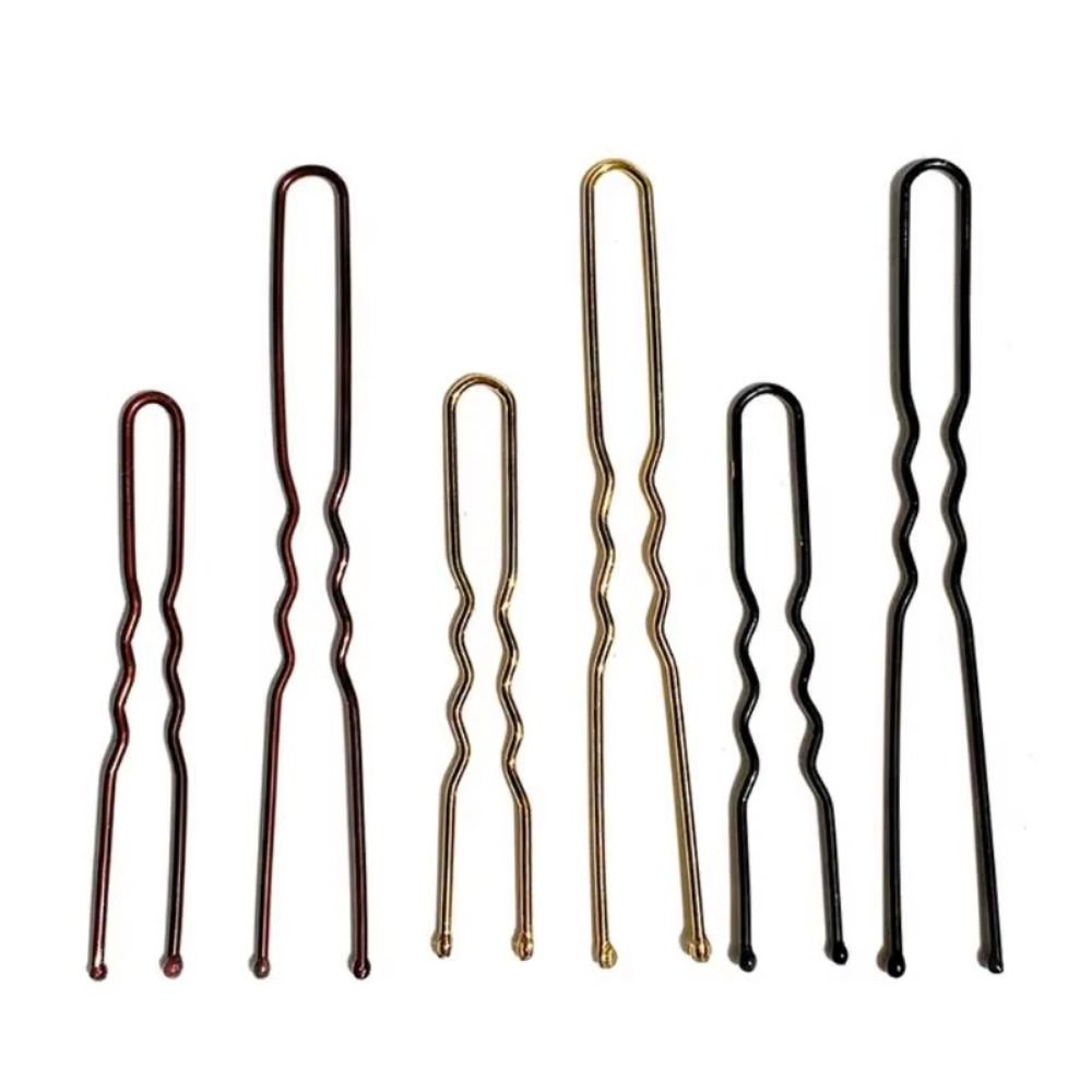 300Pcs U-Shape Pins Hairstyle Hair Pins Kit Black Bridal Hairstyle Tools Daily Use