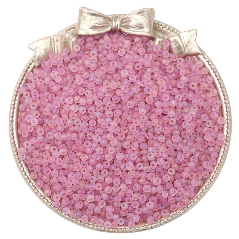 Изготовленные вручную высококачественные стеклянные матовые рисовые бусины для создания украшений из бисера своими руками.