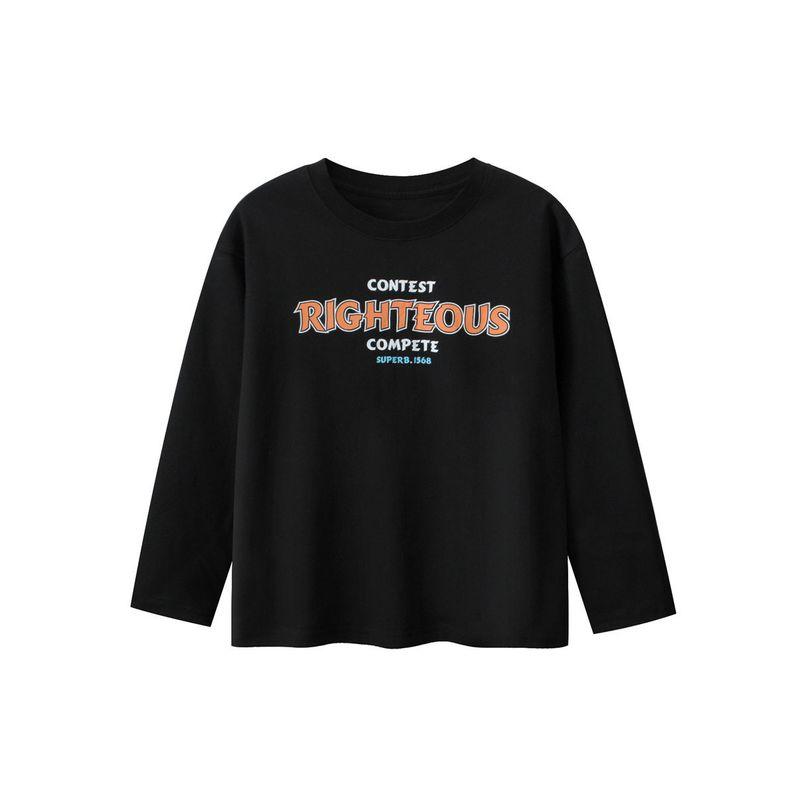 Trendy Children's Clothing Cartoon Long-Sleeve T-Shirt 2026 New Model for Older Children Spring Outfit Girls' Pure Cotton Base Shirt