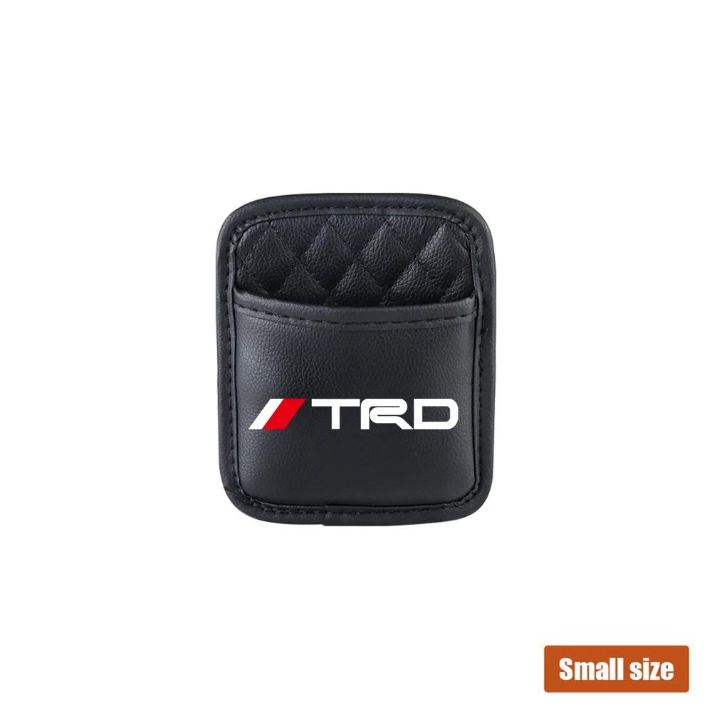 Leather Car Storage Pocket Seat Back/Door/Center Console Organizer for Toyotas TRD Autocollant Pegatina RAV4 Avensis Yaris Reiz