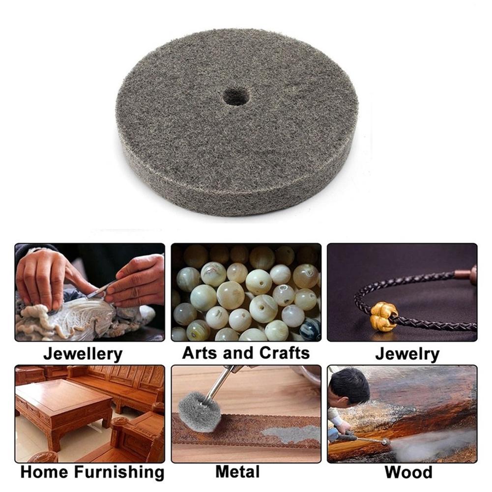Абразивный инструмент DIY проекты Войлочный полировальный круг 6 дюймов Диск Устойчивый к высоким температурам Эффективный Хороший эффект песочной зернистости