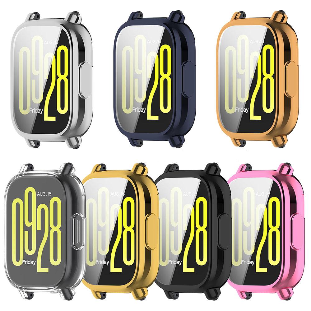 Гальванизированный защитный чехол TPU для Redmi Watch 5 Active/Lite, полноэкранный защитный чехол, рамка-бампер