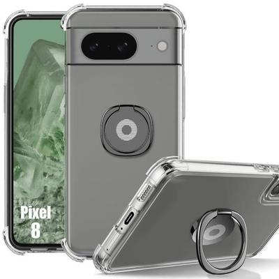 Чехол для Google Pixel 8 - Ударопрочный - Ультратонкий - Прозрачный - Встроенная подставка - Гибкий