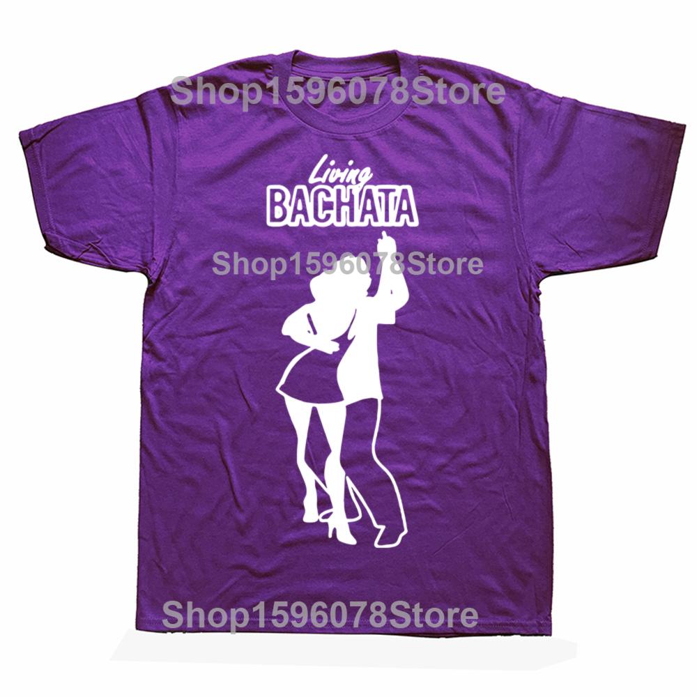 Новинка Футболка Bachata Мужская Короткий Рукав Европейский Размер Уличная Одежда Хип-Хоп Любитель Танцев Принтованные Футболки Топ Футболки