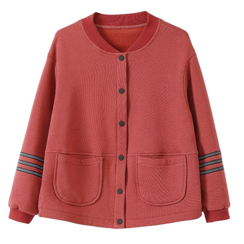 Весенне-осенняя куртка, женская короткая свободная куртка для мам среднего возраста, большая повседневная верхняя одежда, бейсбольная куртка