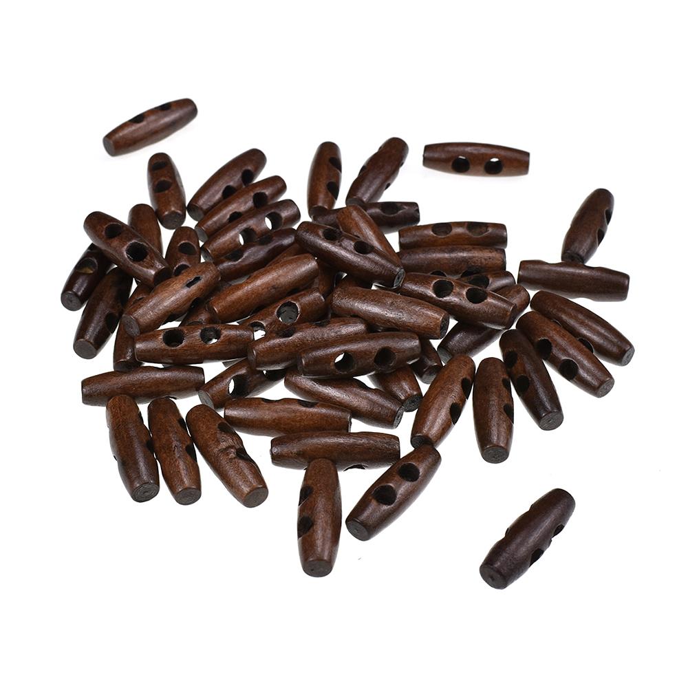 Деревянные швейные рожки, переключатели, 2 отверстия, швейные пуговицы для пальто, свитера, шитье, ремесла, декор, 3 цвета