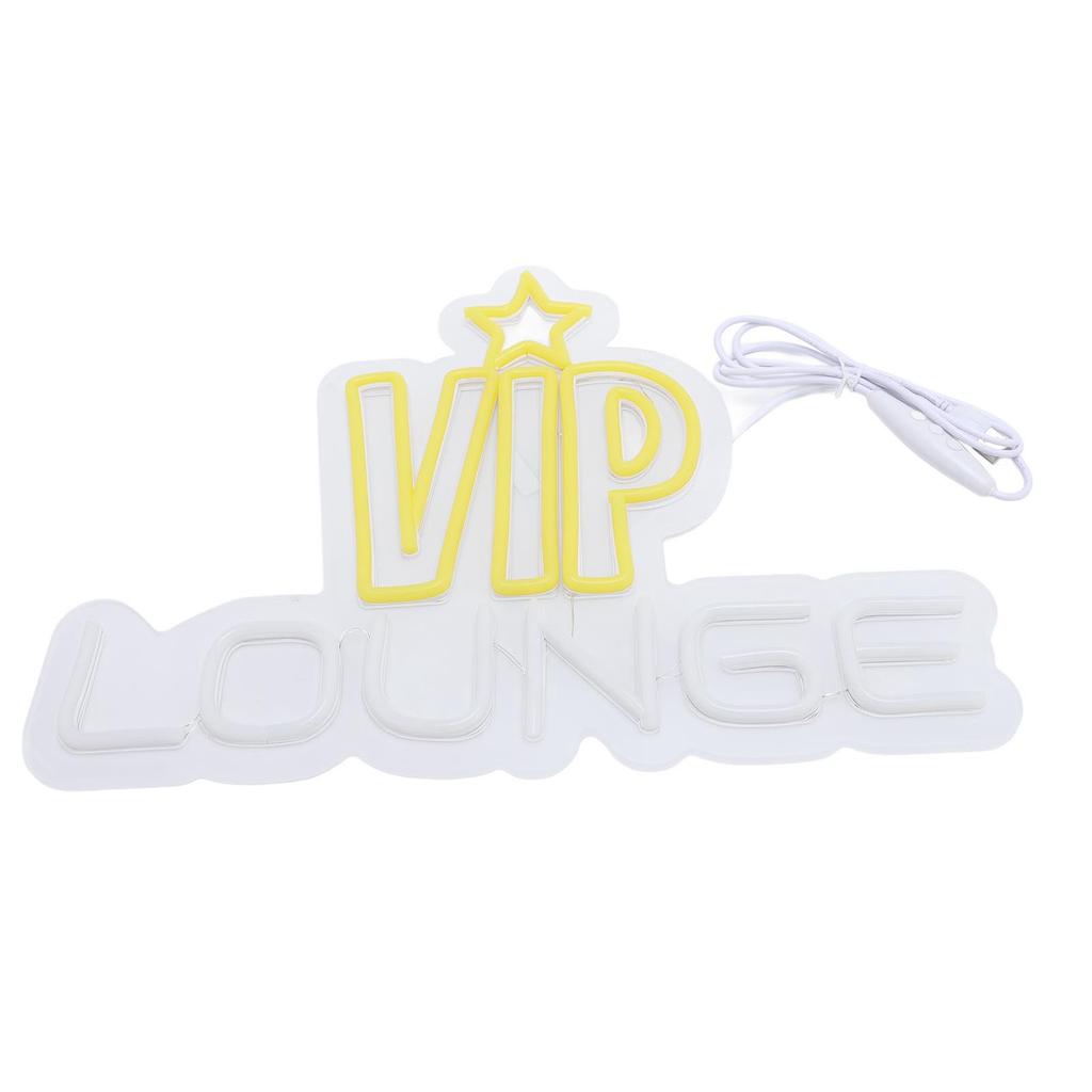 LED Neon Light VIP LOUNGE Lighting Sign for Wall Decoration Nightclub Bar Hotel Nail Salon 5V Power Interface