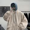 Высококачественный свободный ветрозащитный плащ в корейском стиле с пэчворком 2025 года - Модная короткая куртка Осень/Зима