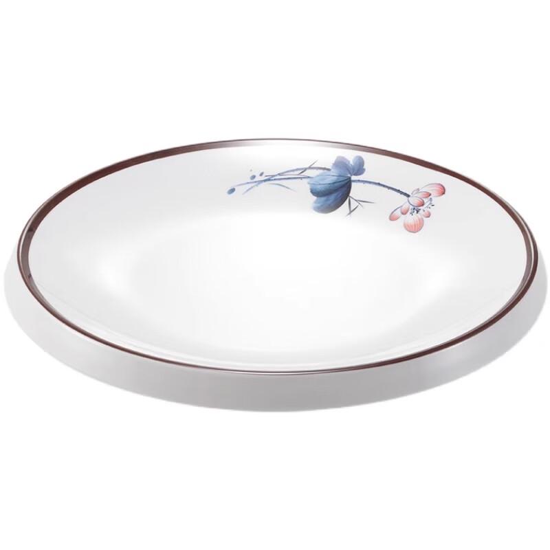 Chinese Style Melamine Round Shallow Dinner Plate