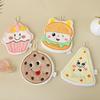 Cute Hand Towel Bread Biscuit Shape Cleaning Cloth Thicken Kitchen Cleaning Rag Soft Bathroom Wipe Towel Home Supplies