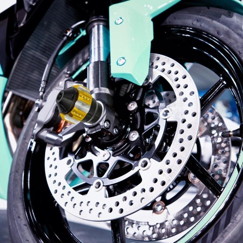 Y4UA Weatherproof Motorcycle Fork Protector Crash Cup for All Season Use