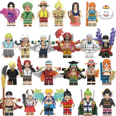 Конструктор Мини-фигурка Игрушка One Piece Луффи Чоппер Зоро Фигурка Действия Модель для сборки Подарок детям X0352