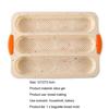 Baguette Mold 3 Slots Vent Hole Design Insulated Handle Easy Demoulding Bread Making Baking Mold