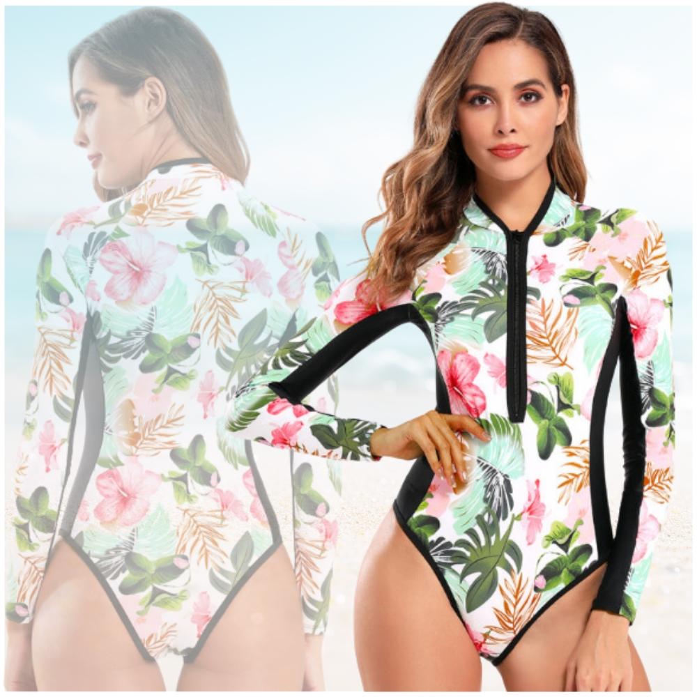 One-piece surfing swimsuit with slimming effect One-piece surfing swimsuit with slimming effect xs